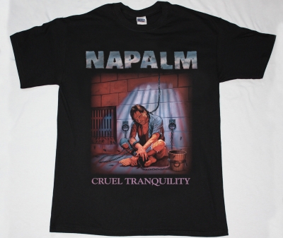 NAPALM CRUEL TRANQUILITY 89 NEW BLACK T-SHIRT
