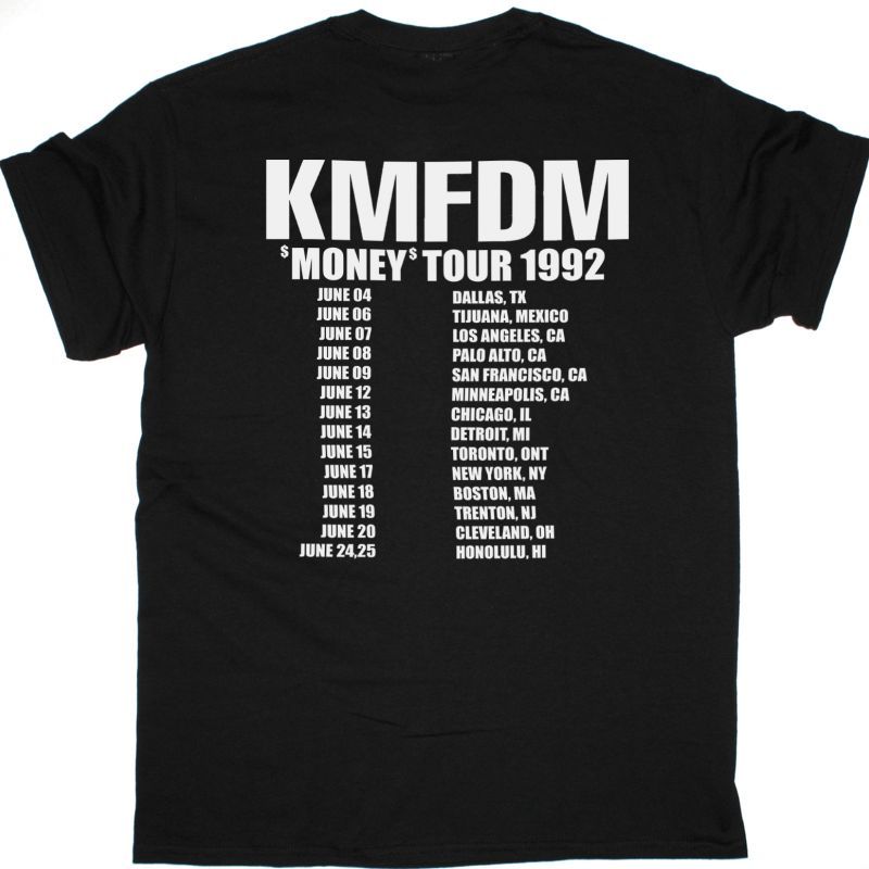 KMFDM MONEY  NEW BLACK T SHIRT