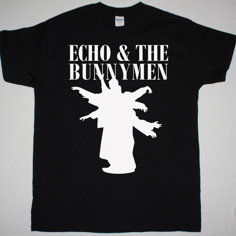 ECHO AND THE BUNNYMEN SILHOUETTE NEW BLACK T SHIRT