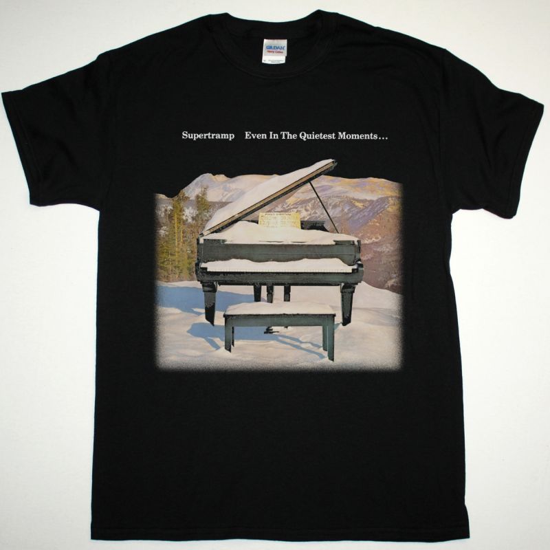 SUPERTRAMP EVEN IN THE QUIETEST MOMENTS 1977 NEW BLACK T-SHIRT