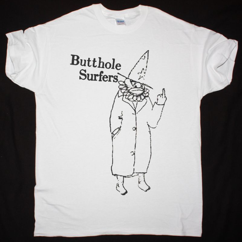 BUTTHOLE SURFERS LIVE PCPPEP NEW WHITE T SHIRT
