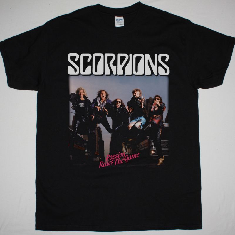 SCORPIONS PASSION RULES THE GAME NEW BLACK T-SHIRT