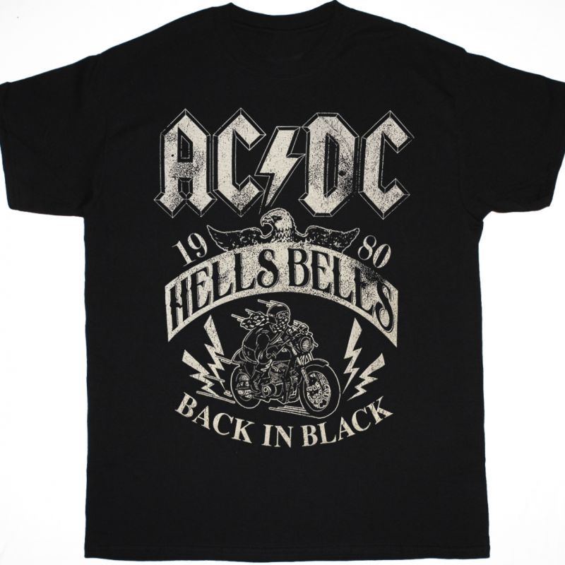 AC /DC HELLS BELLS 1980 AC/DC NEW BLACK T-SHIRT
