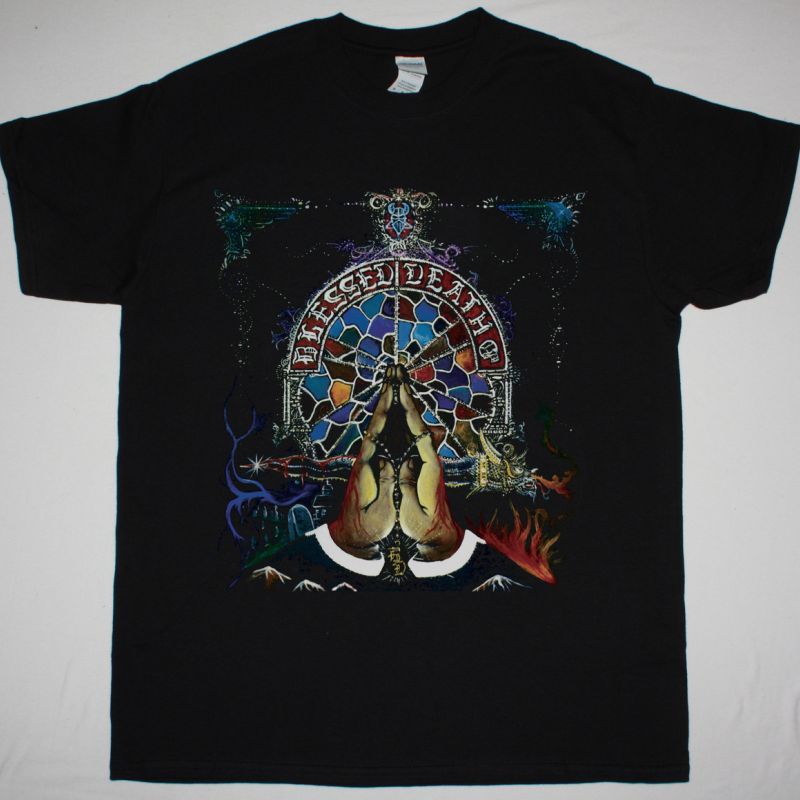 BLESSED DEATH KILL OR BE KILLED 1985 NEW BLACK T-SHIRT