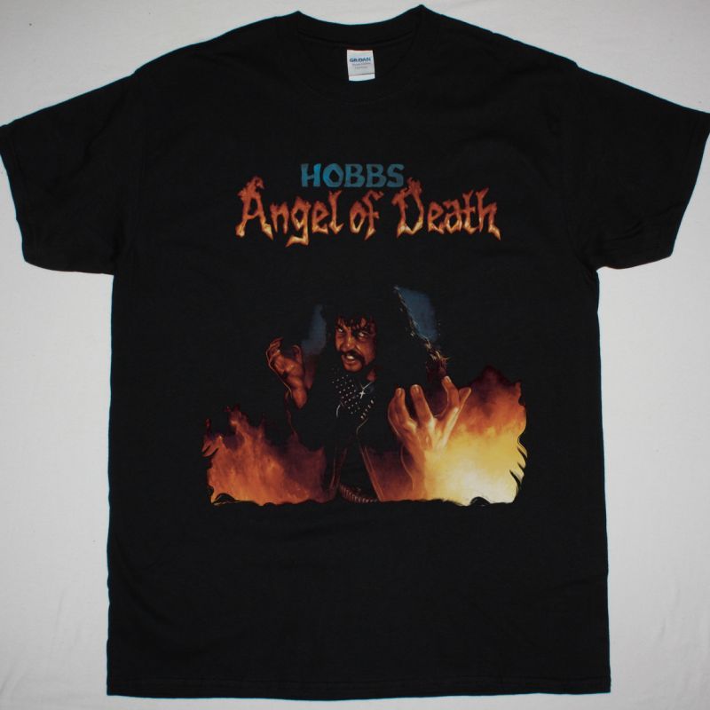 HOBBS'ANGEL OF DEATH HOBBS'ANGEL OF DEATH 1988 NEW BLACK T-SHIRT