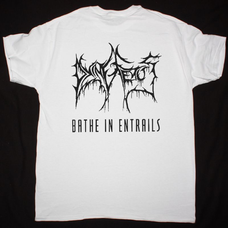DYING FETUS BATHE IN ENTRAILS 1993 NEW WHITE T-SHIRT