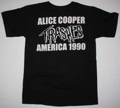 ALICE COOPER TRASH NEW BLACK T SHIRT