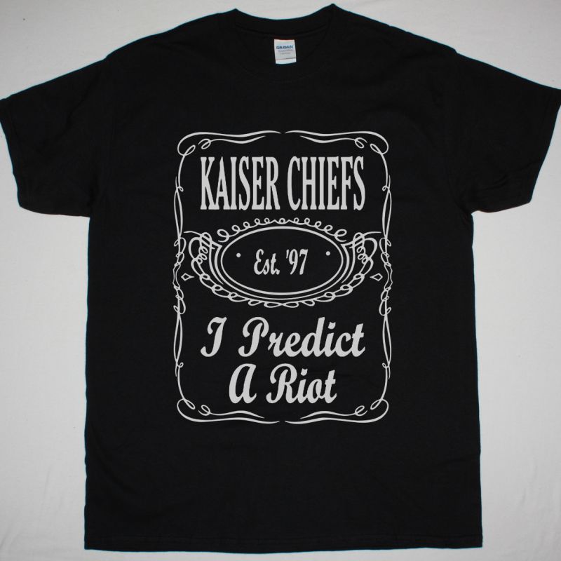 KAISER CHIEFS I PREDICT A RIOT NEW BLACK T-SHIRT
