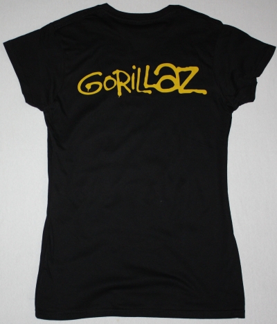 GORILLAZ BAND NEW BLACK LADY T-SHIRT