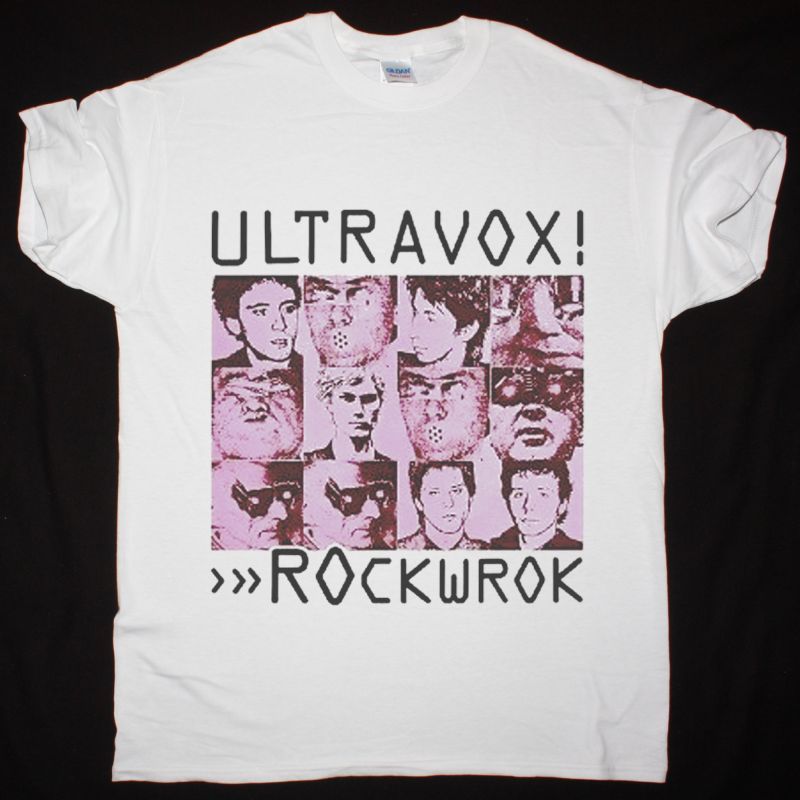 ULTRAVOX ROCKWROK NEW WHITE T SHIRT