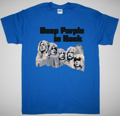 DEEP PURPLE IN ROCK 1970 NEW BLUE T-SHIRT