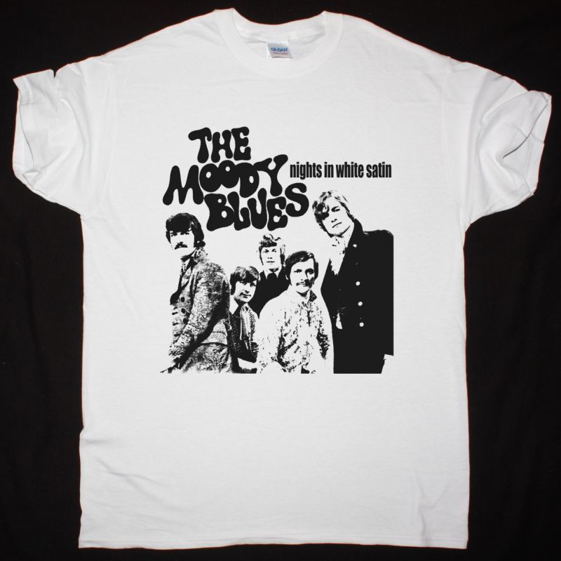 THE MOODY BLUES NIGHT IN WHITE SATIN NEW WHITE T SHIRT