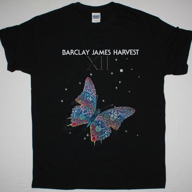BARCLAY JAMES HARVEST XII NEW BLACK T-SHIRT
