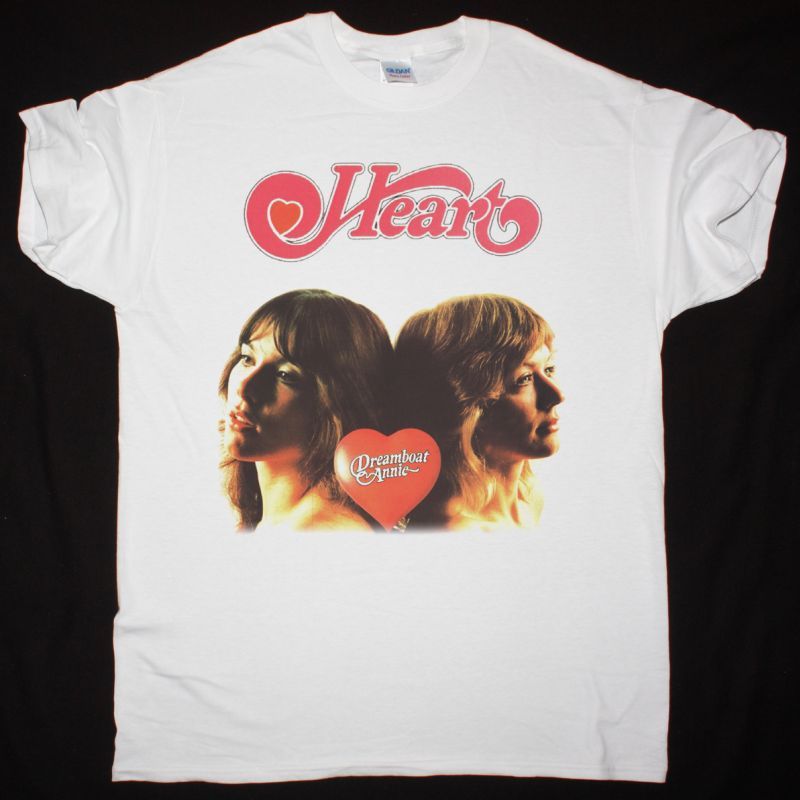 HEART DREAMBOAT ANNIE 1975 NEW WHITE T-SHIRT