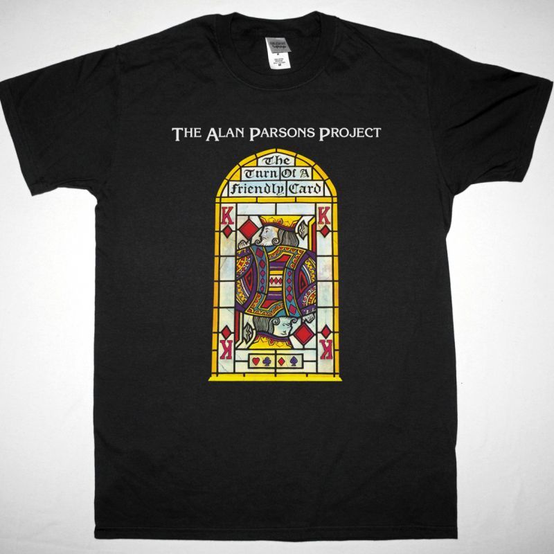 THE ALAN PARSONS PROJECT THE TURN OF A FRIENDLY CARD 1980 NEW BLACK T-SHIRT
