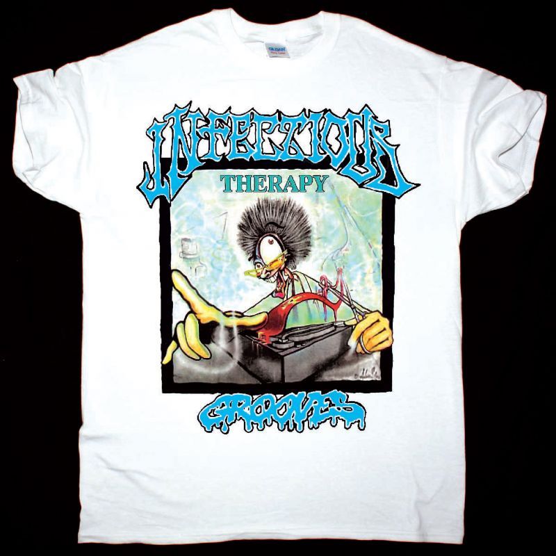 INFECTIOUS GROOVES THERAPY NEW WHITE T-SHIRT