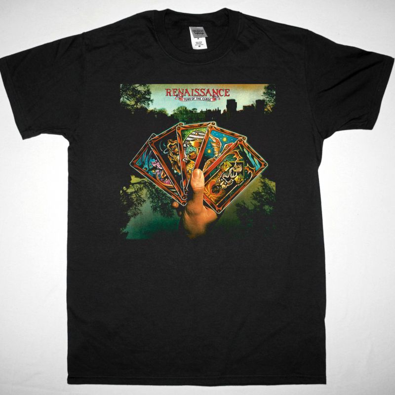 RENAISSANCE TURN OF THE CARDS 1974 NEW BLACK T SHIRT