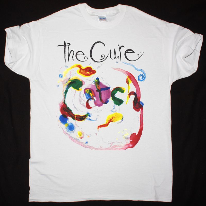 THE CURE CATCH NEW WHITE T-SHIRT