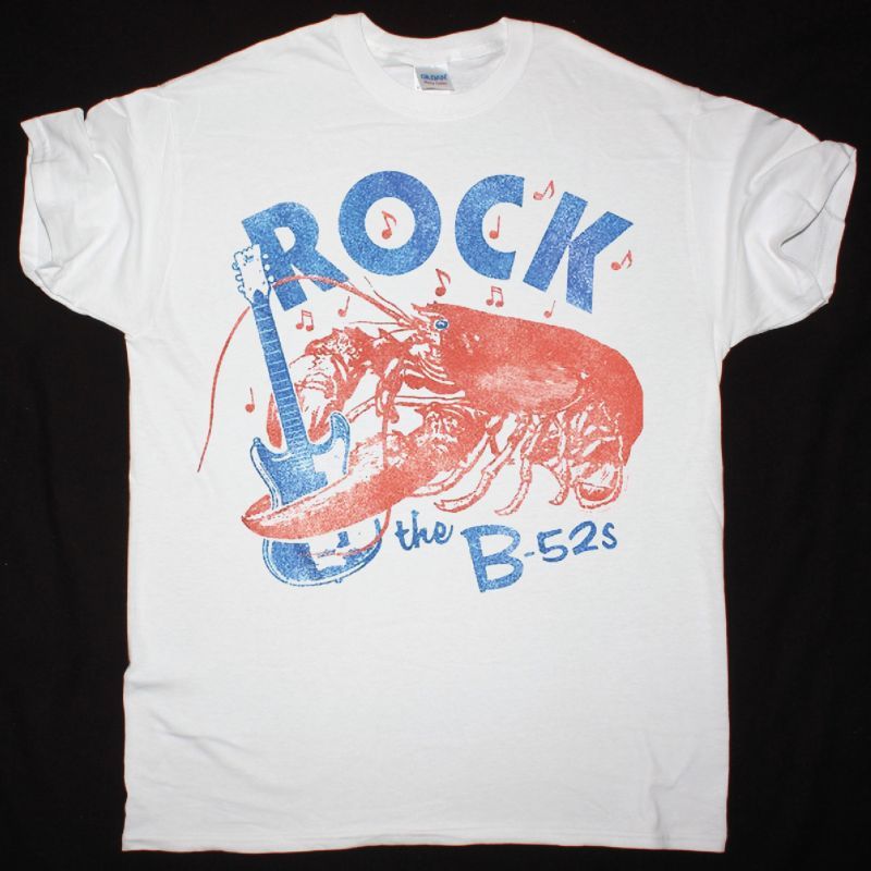 THE B 52'S ROCK LOBSTER NEW WHITE T-SHIRT