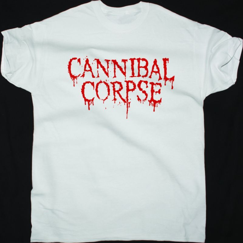 CANNIBAL CORPSE LOGO NEW WHITE T-SHIRT