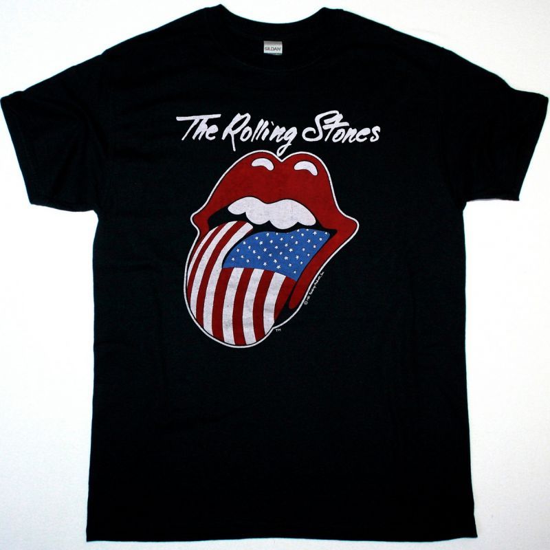 ROLLING STONES NORTH AMERICAN TOUR 1981 NEW BLACK T-SHIRT