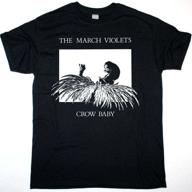 THE MARCH VIOLETS CROW BABY NEW BLACK T-SHIRT