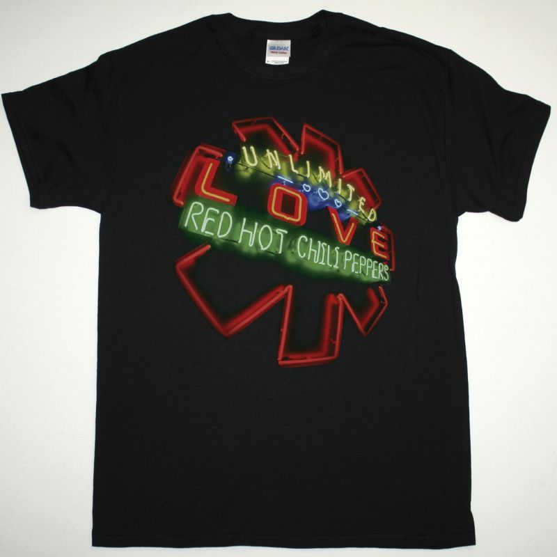 RED HOT CHILI PEPPERS UNLIMITED LOVE NEW BLACK T-SHIRT