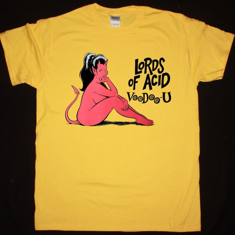 LORDS OF ACID VOODOO NEW YELLOW T SHIRT