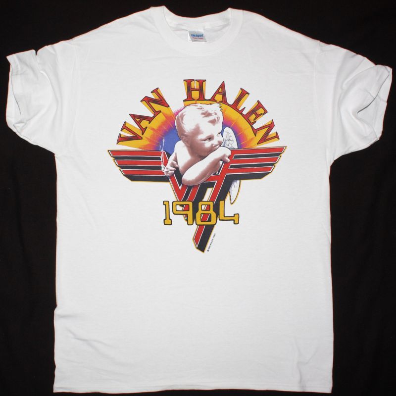 VAN HALEN 1984 TOUR NEW WHITE T SHIRT