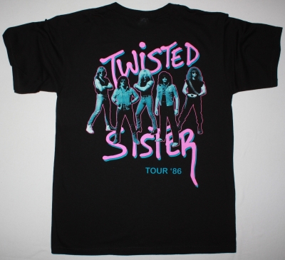 TWISTED SISTER COME OUT AND PLAY'85 NEW BLACK T-SHIRT