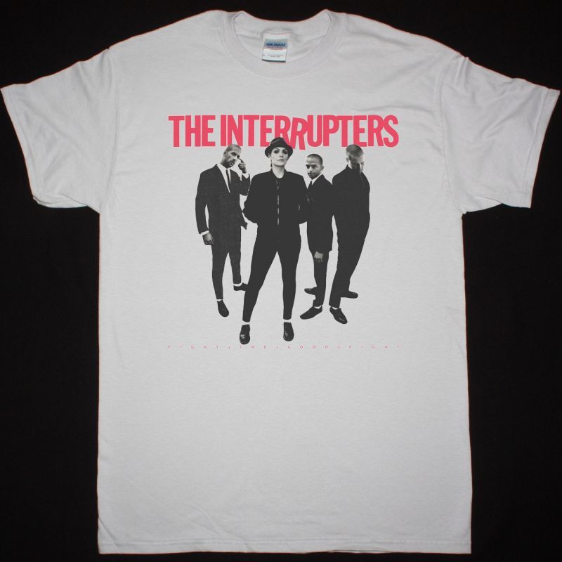 THE INTERRUPTERS FIGHT THE GOOD FIGHT NEW ICE GREY T SHIRT