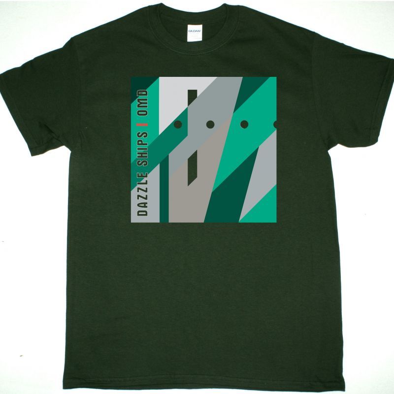 ORCHESTRAL MANOEUVRES DAZZLE SHIPS NEW FOREST GREEN T-SHIRT