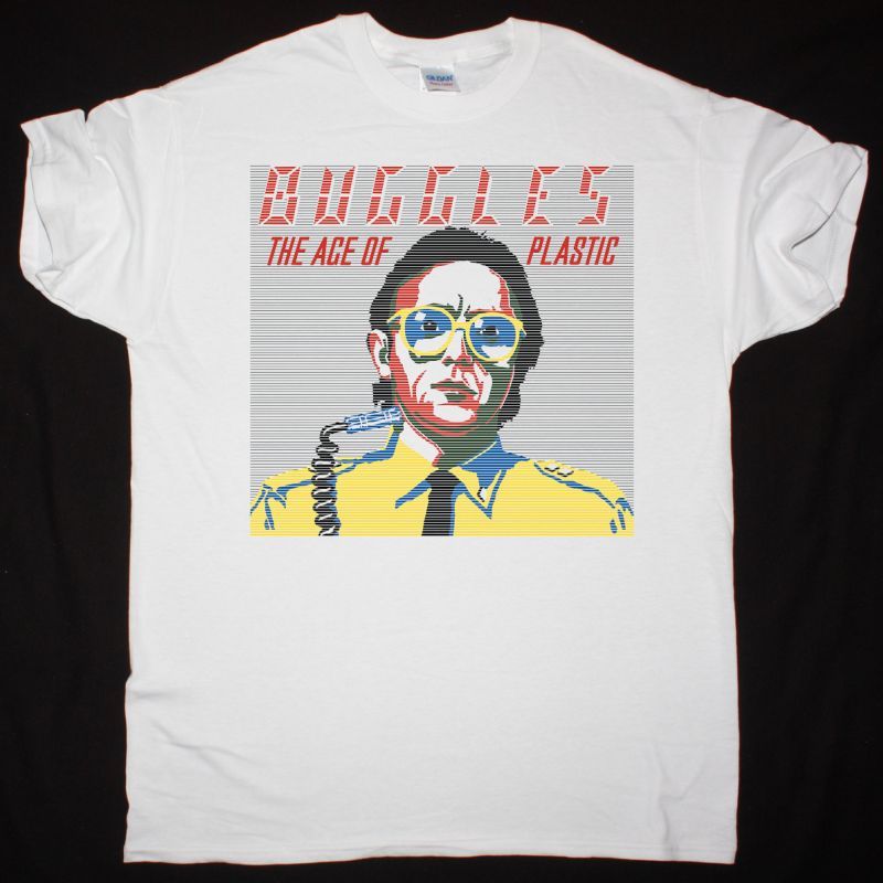 THE BUGGLES THE AGE OF PLASTIC NEW WHITE T SHIRT