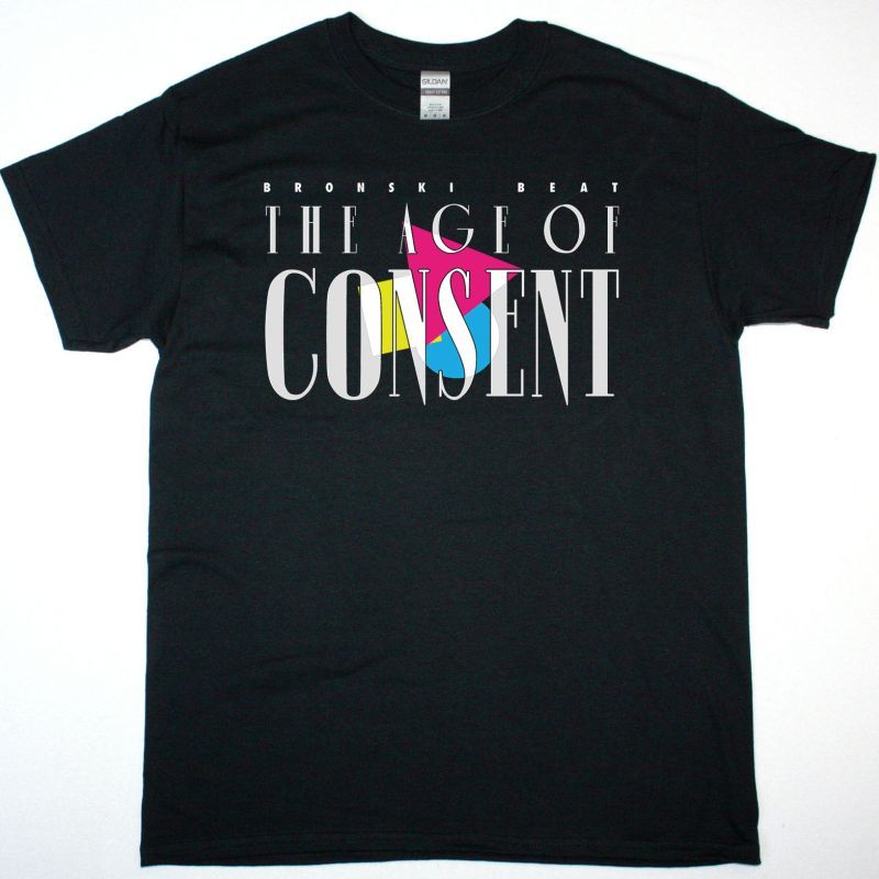 BRONSKI BEAT THE AGE OF CONSENT NEW BLACK T-SHIRT