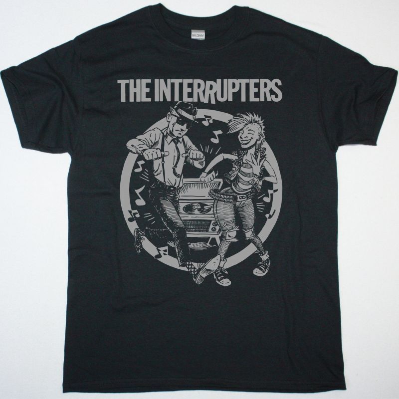 THE INTERRUPTERS DANCING COUPLE NEW BLACK T SHIRT