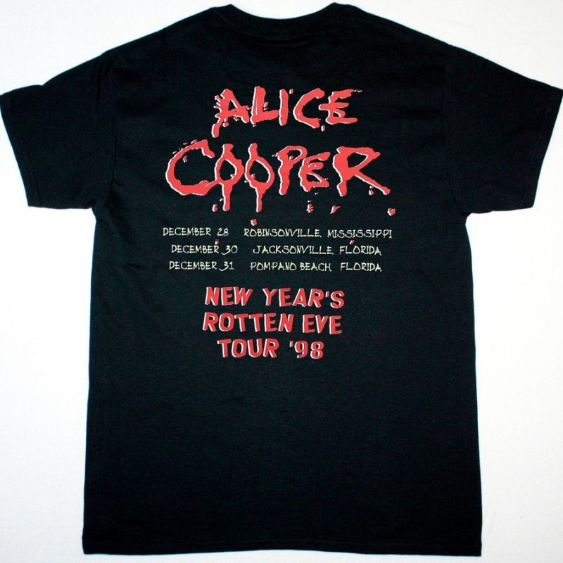 ALICE COOPER NEW YEAR’S ROTTEN EVE TOUR NEW BLACK T SHIRT