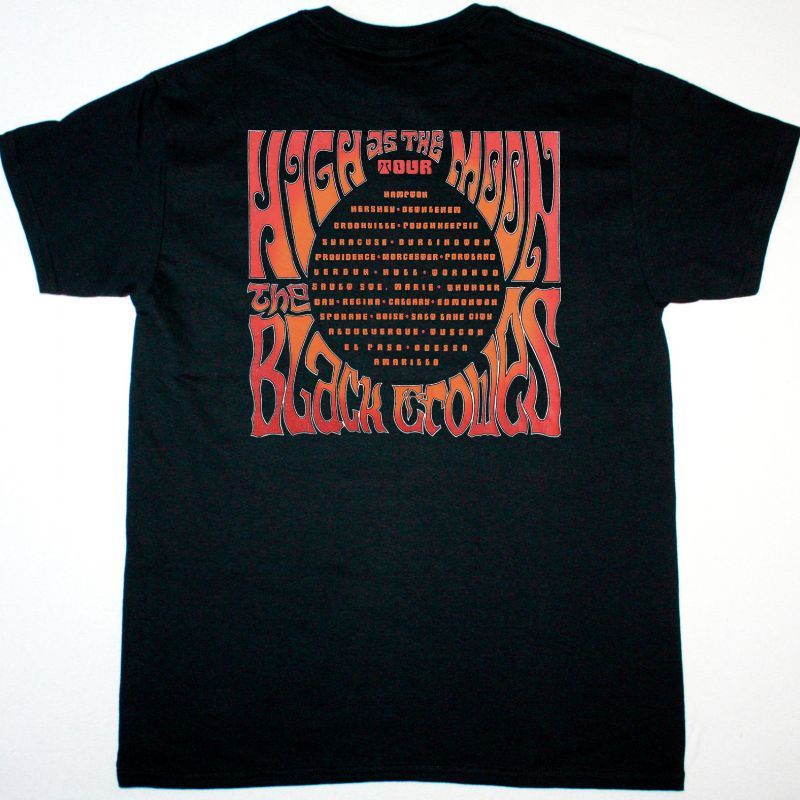 BLACK CROWES HIGH AS THE MOON TOUR NEW BLACK T-SHIRT