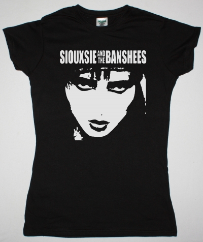 SIOUXSIE AND THE BANSHEES FACE TO FACE NEW LADY BLACK TSHIRT