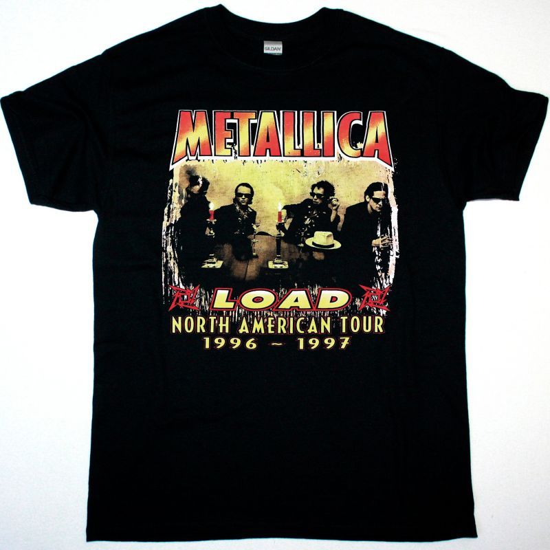 METALLICA LOAD NORTH AMERICAN TOUR 96-97 NEW BLACK T-SHIRT