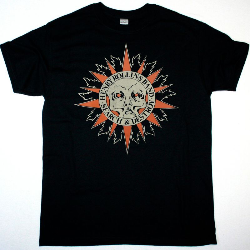 HENRY ROLLINS SEARCH & DESTROY  NEW BLACK T-SHIRT