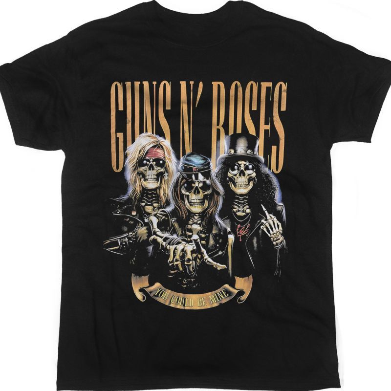 GUNS N ROSES YOU COULD BE MINE NEW BLACK T-SHIRT