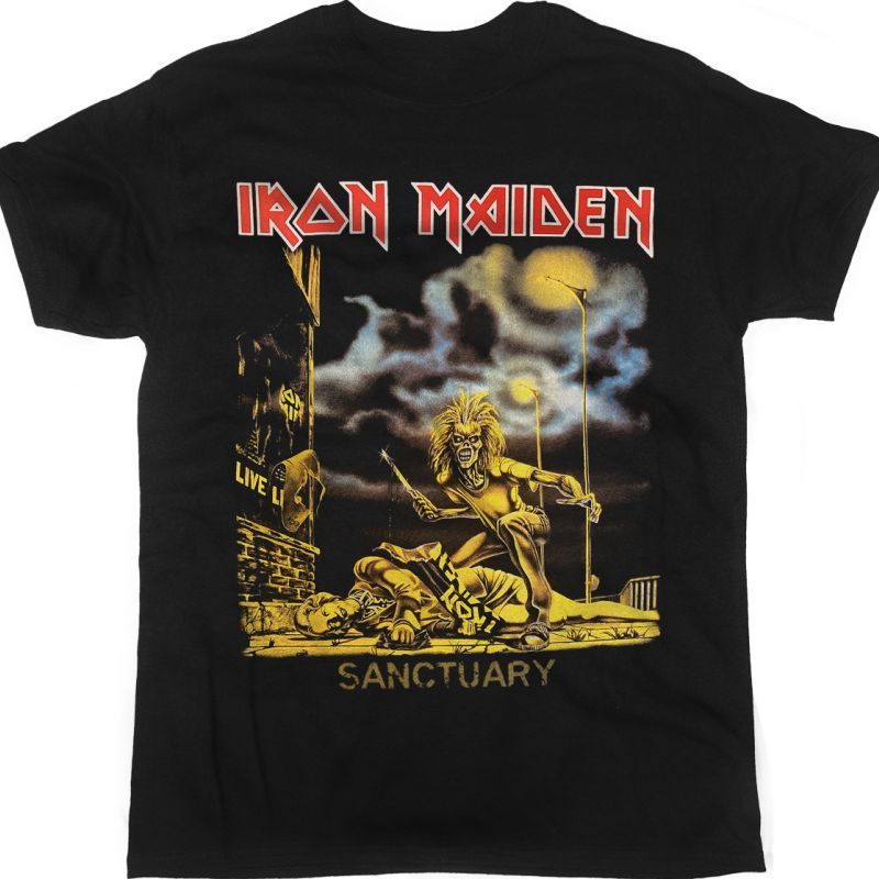 IRON MAIDEN SANCTUARY NEW BLACK T-SHIRT