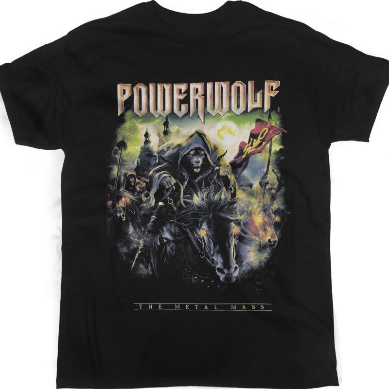 POWERWOLF THE METAL MASS NEW BLACK T-SHIRT