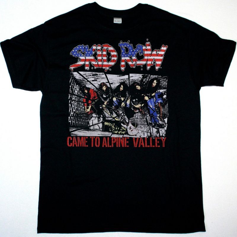 SKID ROW KICKED SOME ASS AND SPLIT CONCERT NEW BLACK T-SHIRT