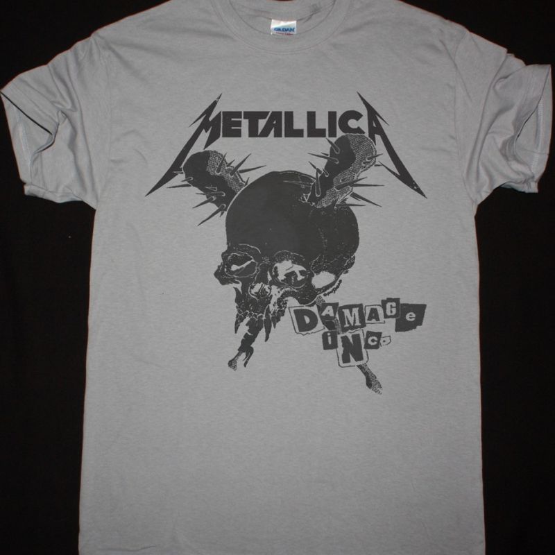 METALLICA WHERE THE WILD THINGS ARE NEW LIGHT GREY T-SHIRT