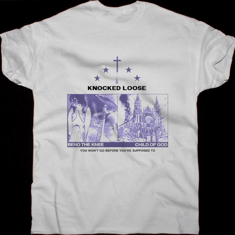 KNOCKED LOOSE BLINDING FAITH NEW WHITE T-SHIRT