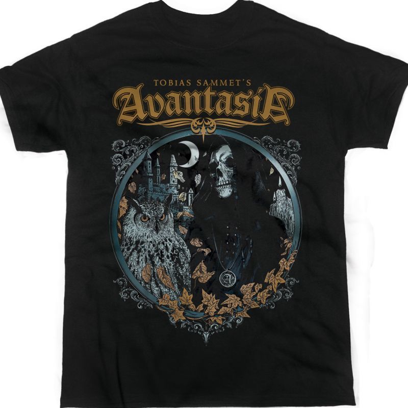 AVANTASIA OWL NEW BLACK T-SHIRT