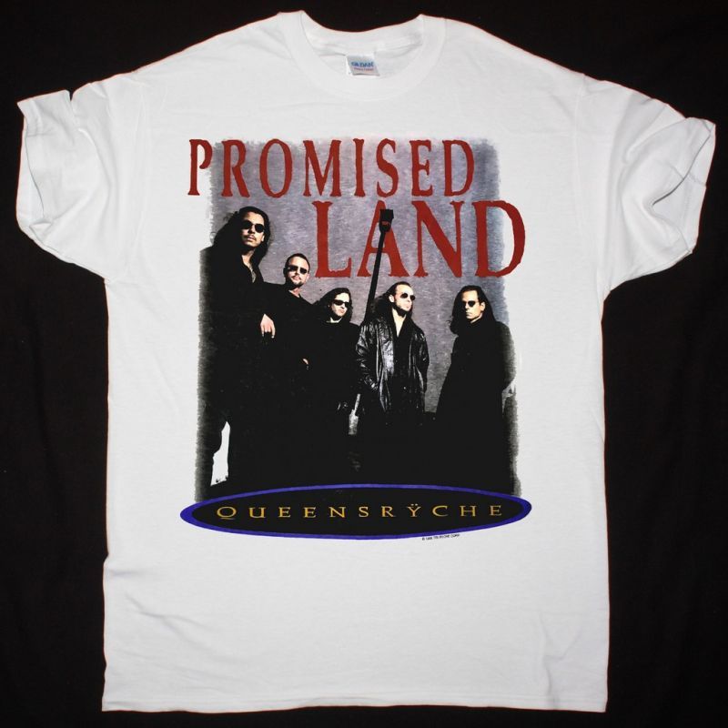 QUEENSRŸCHE PROMISED LAND TOUR BAND 1995 NEW WHITE T-SHIRT