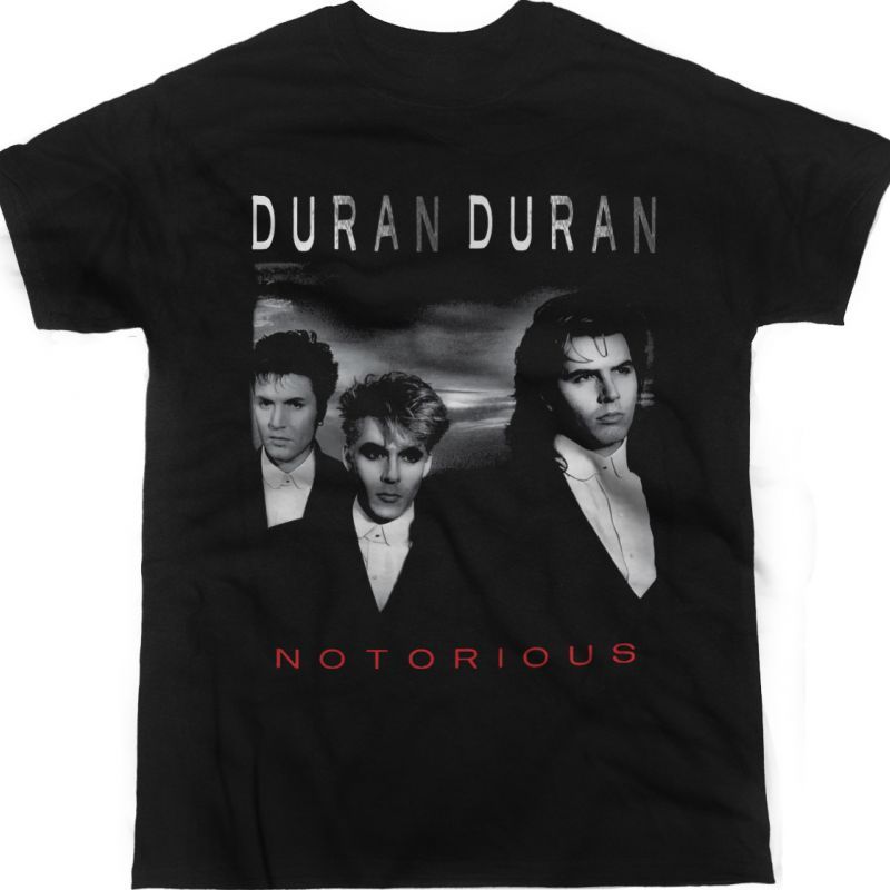 DURAN DURAN NOTORIOUS NEW BLACK T-SHIRT