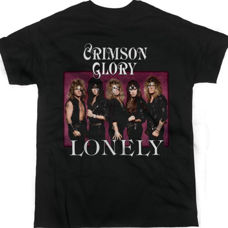 CRIMSON GLORY LONELY NEW BLACK T-SHIRT